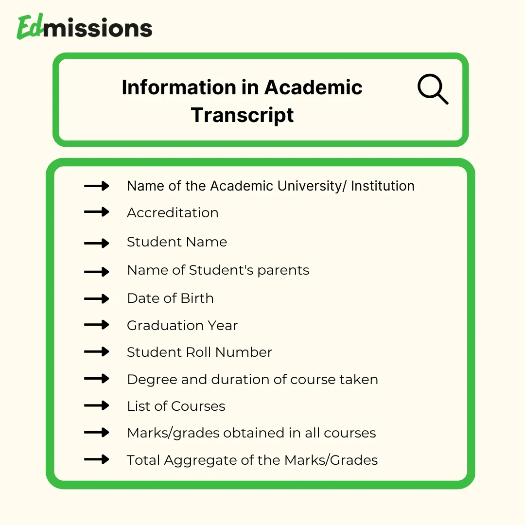 What is an Academic Transcript, and how to Get a Transcript Certificate to study abroad?